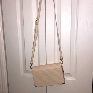 Cream crossbody or clutch bag